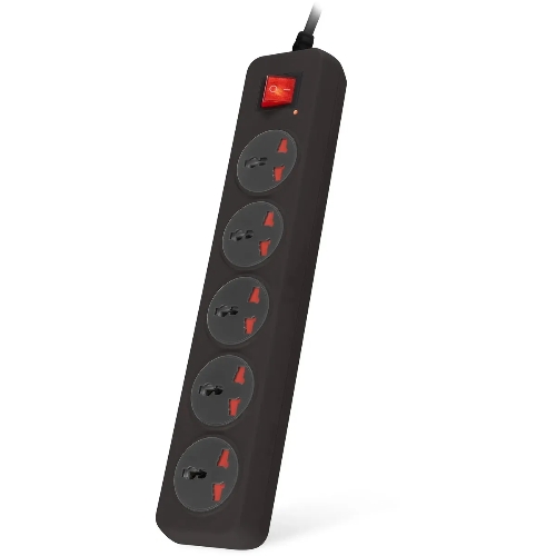 Сетевой фильтр Buro 500UNH-3-BG 3м (5 розеток) черный/серый (коробка)