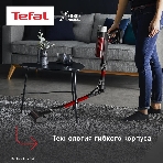 Пылесос вертикальный Tefal X-Force Flex TY2079WO черный/красный, питание от аккумулятора, 100 Вт, уборка сухая, пылесборник 0.4 л