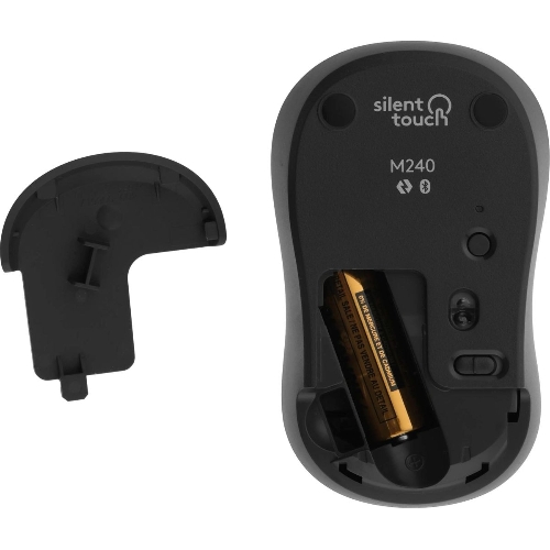 Мышь беспроводная Logitech M240 SILENT графитовый, 4000 dpi, Bluetooth, кнопки - 3