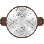 Кастрюля Maunfeld CARMEL MF26CRM01CR, 26 см, 5 л из литого алюминия со стеклянной крышкой