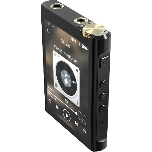 Плеер Hi-Fi Flash Digma Pro XT7 черный/золотистый/3.5"/microSD/microSDHC