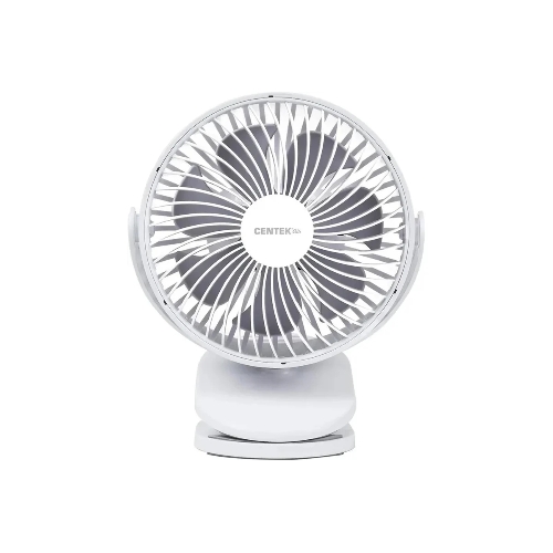 Вентилятор Centek CT-5045 белый, настольный, 5 Вт, 4 скорости, 15 см