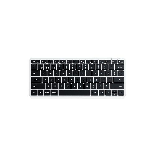Клавиатура Satechi Slim X1 беспроводная, Bluetooth, серебристый