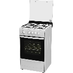 Плита газовая Darina 1B GM 441 005 W белый/черный, конфорок 4 шт, духовка 50 л, 50 см x 85 см x 51 см