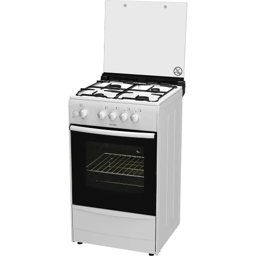 Плита газовая Darina 1B GM 441 005 W белый/черный, конфорок 4 шт, духовка 50 л, 50 см x 85 см x 51 см