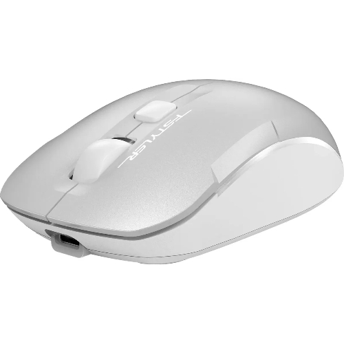 Мышь беспроводная A4Tech Fstyler FB26CS Air2 серебристый/белый, 2000 dpi, радиоканал, Bluetooth, USB, кнопки - 4