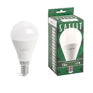 Лампа светодиодная SAFFIT SBG4515 LED 15Вт Е14 дневной матовый шар
