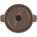 Кастрюля Maunfeld CARMEL MF24CRM01CR, 24 см, 4 л из литого алюминия со стеклянной крышкой