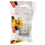 Розетка с крышкой модульная DKC 4400012 2P+E, с з/ш, 