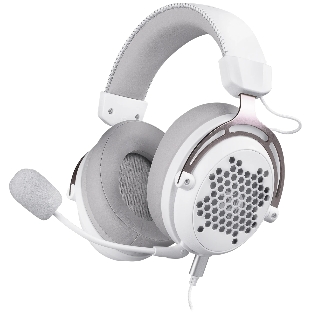 Гарнитура проводная игровая Defender Diomedes white (USB, звук 7.1, легкий, Redragon)