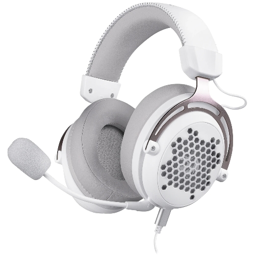 Гарнитура проводная игровая Defender Diomedes white (USB, звук 7.1, легкий, Redragon)