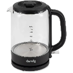 Чайник электрический Domfy DSB-EK304 1.7л. 2200Вт черный (корпус: стекло)