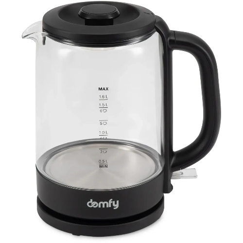 Чайник электрический Domfy DSB-EK304 1.7л. 2200Вт черный (корпус: стекло)