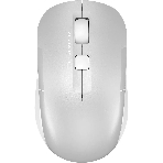 Мышь беспроводная A4Tech Fstyler FB26CS Air2 серебристый/белый, 2000 dpi, радиоканал, Bluetooth, USB, кнопки - 4
