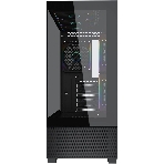 Компьютерный корпус Accord ACC-EL1B TG черный без БП ATX 2xUSB2.0 1xUSB3.1 audio