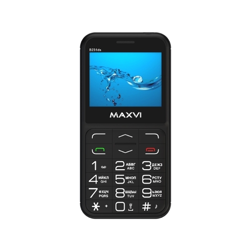 Мобильный телефон Maxvi B231ds черный