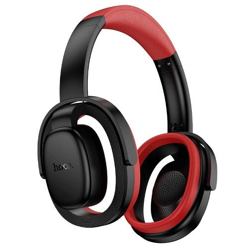 Беспроводные/проводные наушники Hoco W67 черный, полноразмерные, Bluetooth + проводной, складная конструкция, до 15 ч.