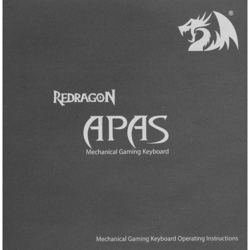 Клавиатура проводная Redragon Apas, USB, черный
