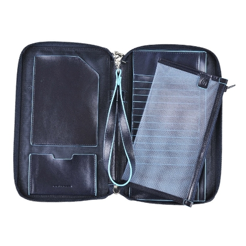 Мультипортмоне Piquadro Blue Square PP3246B2/BLU2 синий натур.кожа