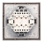 Выключатель 2-кл. СП ZIMA IP20 10А безвинт. зажим серый матовый LEZARD 704-7488-101QC