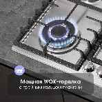 Газовая варочная панель Zigmund & Shtain G 20.6 S нержавеющая сталь