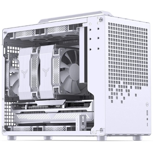 Компьютерный корпус без блока питания Case JONSBO Z20, Mini-Tower, TG, no fan, 1xUSB-A 3.2 + 1xUSB-C 3.2, mATX, mITX White