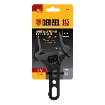 Ключ разводной Denzel 115 мм, CrV, кованый, укороченная рукоятка
