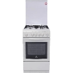 Плита газовая De Luxe 506040.01ГЭ КР белый, конфорок 4 шт, духовка 60 л, 50 см x 85 см x 60 см