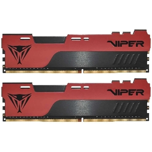 Оперативная память Patriot Viper Elite II, DDR4, 32GB (2x16 GB), 3200 MHz, CL18, DIMM, радиатор, красный, черный