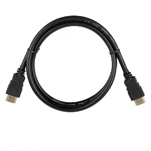 Кабель ACD-DHHM2-10B HDMI 2.0, Golden Plated,19m/19m, черный, 1м