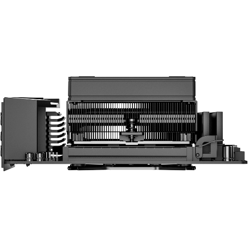 Кулер для процессора ID-COOLING IS-53-XT BLACK LGA1851/1700/1200/115X/AM5/AM4 низкопрофильный высота 53мм (24шт/кор, TDP 120W, PWM, 4 тепл.трубок/медная база, FAN 92мм, черный) BOX