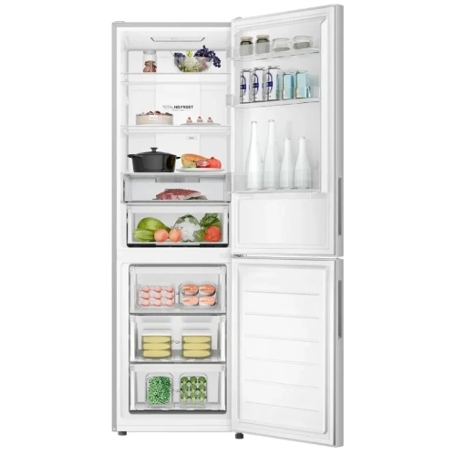 Холодильник Haier CEF536CSG серебристый двухкамерный 240/105 л морозилка снизу, No Frost