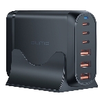 Сетевое зарядное устройство Qumo Energy Charger GaN PD 120 Вт, 3 USB-A + 3 USB Type-C,(0120), черный