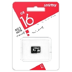Флеш карта SDmicro Card 16Gb Smartbuy Сlass 10 (без адаптеров)