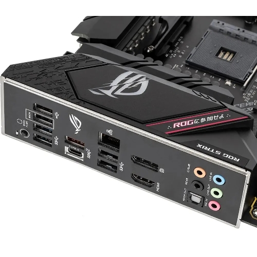 Материнская плата ASUS ROG STRIX B550-F GAMING, AM4, AMD B550, 4xDDR4, 6xSATA, 2xM.2, 1xPCIe 4.0 x16, 1xPCIe 3.0 x16, 3xPCIe x1, DisplayPort, HDMI, 1x2.5Gb LAN, USB Type-C, 5x3.5 мм, 7.1, ATX