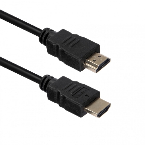 Кабель ACD-DHHM2-10B HDMI 2.0, Golden Plated,19m/19m, черный, 1м