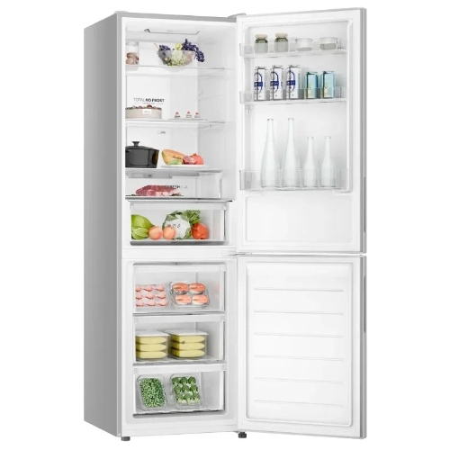 Холодильник Haier CEF536CSG серебристый двухкамерный 240/105 л морозилка снизу, No Frost