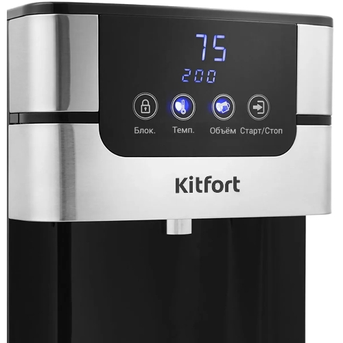 Термопот Kitfort КТ-2501 4 л, 2618Вт, черный/серебристый