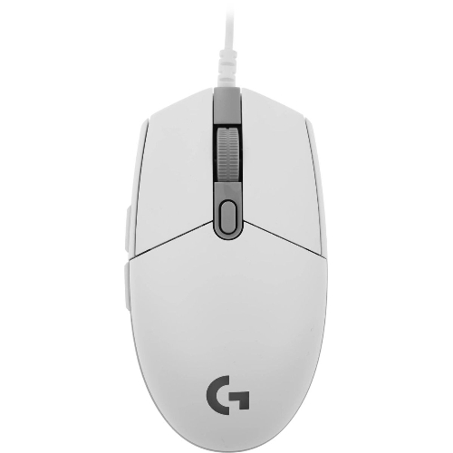 Мышь проводная Logitech G102 LIGHTSYNC белый, 8000 dpi, USB, кнопки - 6