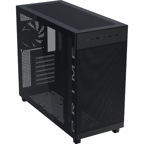 Корпус ASUS Prime AP303 TG, Midi-Tower, чёрный, 1 x 120 мм