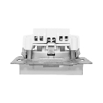 Механизм розетки EKF UP1-SOA-110 16А, с заземлением, без шторок, алюминий Эпика