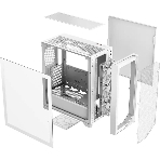 Компьютерный корпус PCCooler C3D510 WH ARGb, Tempered Glass Full Tower, White, TG, 0.7 SPCC, 3x120мм ARGb E-ATX, ATX, mATX, mITX 170/390/410мм 2x2.5