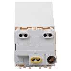 Розетка с крышкой модульная DKC 4400012 2P+E, с з/ш, 