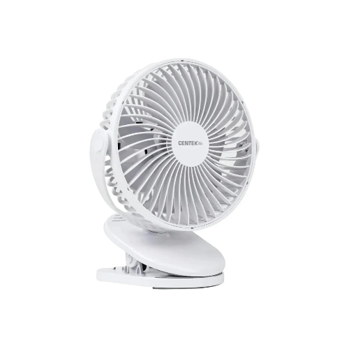Вентилятор Centek CT-5045 белый, настольный, 5 Вт, 4 скорости, 15 см