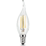 Лампа светодиодная Gauss Filament 7Вт цок.: E14 свеча 220B св. свеч. белый теп. CF35 (упак.: 10 шт) (104801107)