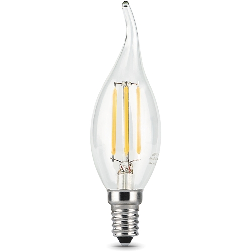 Лампа светодиодная Gauss Filament 7Вт цок.: E14 свеча 220B св. свеч. белый теп. CF35 (упак.: 10 шт) (104801107)