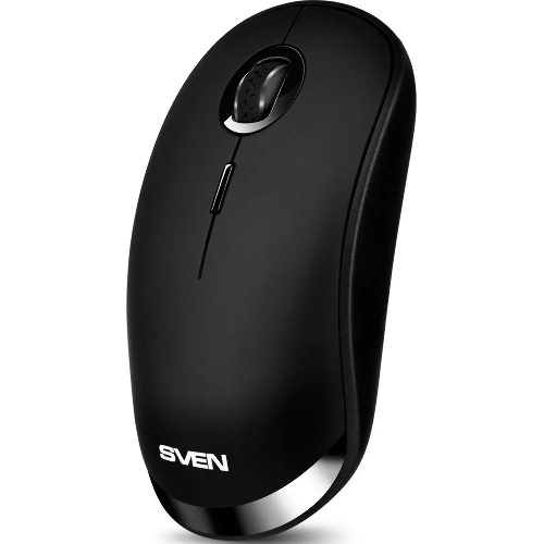Мышь беспроводная SVEN RX-570SW черный, 1600 dpi, радиоканал, Bluetooth, USB, кнопки - 4