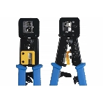 Инструмент обжимной Cabeus HT-376Z для коннекторов быстрой установки RJ-45 (8р8с), RJ-11/12 (6р6с, 6р4с, 6р2с), профессиональный, с храповым механизмом