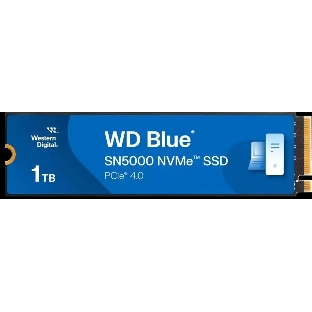 Накопитель SSD Western Digital WD Blue SN5000, 1Tb, PCIe 4.0 x4, M.2 2280, NVMe, R/W 5150/4900