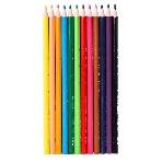 Карандаши цветные Deli EC113-12 Enovation, трехгранный профиль, пластик 12 цветов, коробка с европодвесом (12шт)